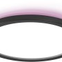 Ledvance Smart+ LED-Deckenleuchte Orbis Ultra Slim, schwarzer Rahmen, RGB Rücklicht.