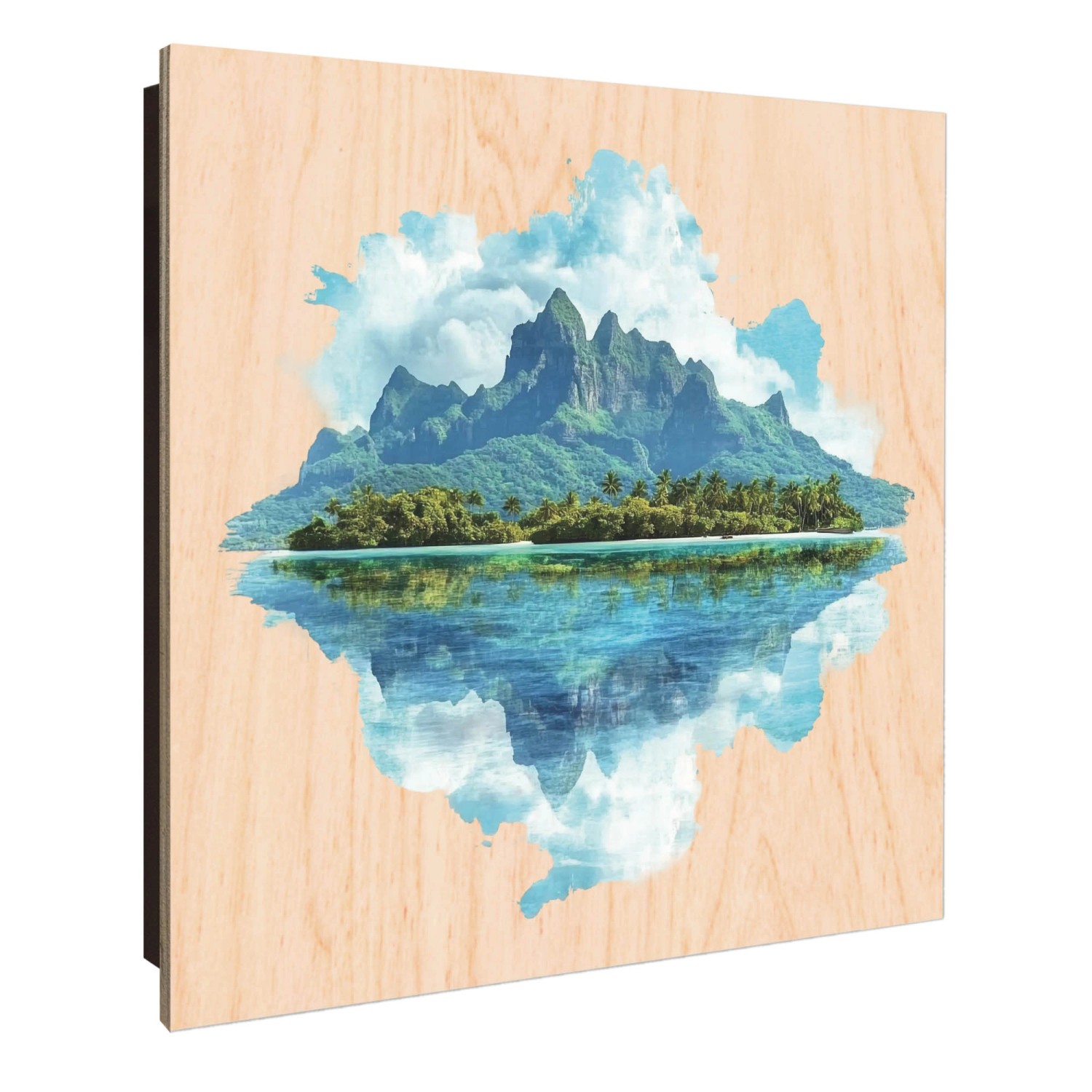 Banjado Großer Schlüsselkasten Holz 30x30cm Schwarz Scharnier Links 50 Hake günstig online kaufen