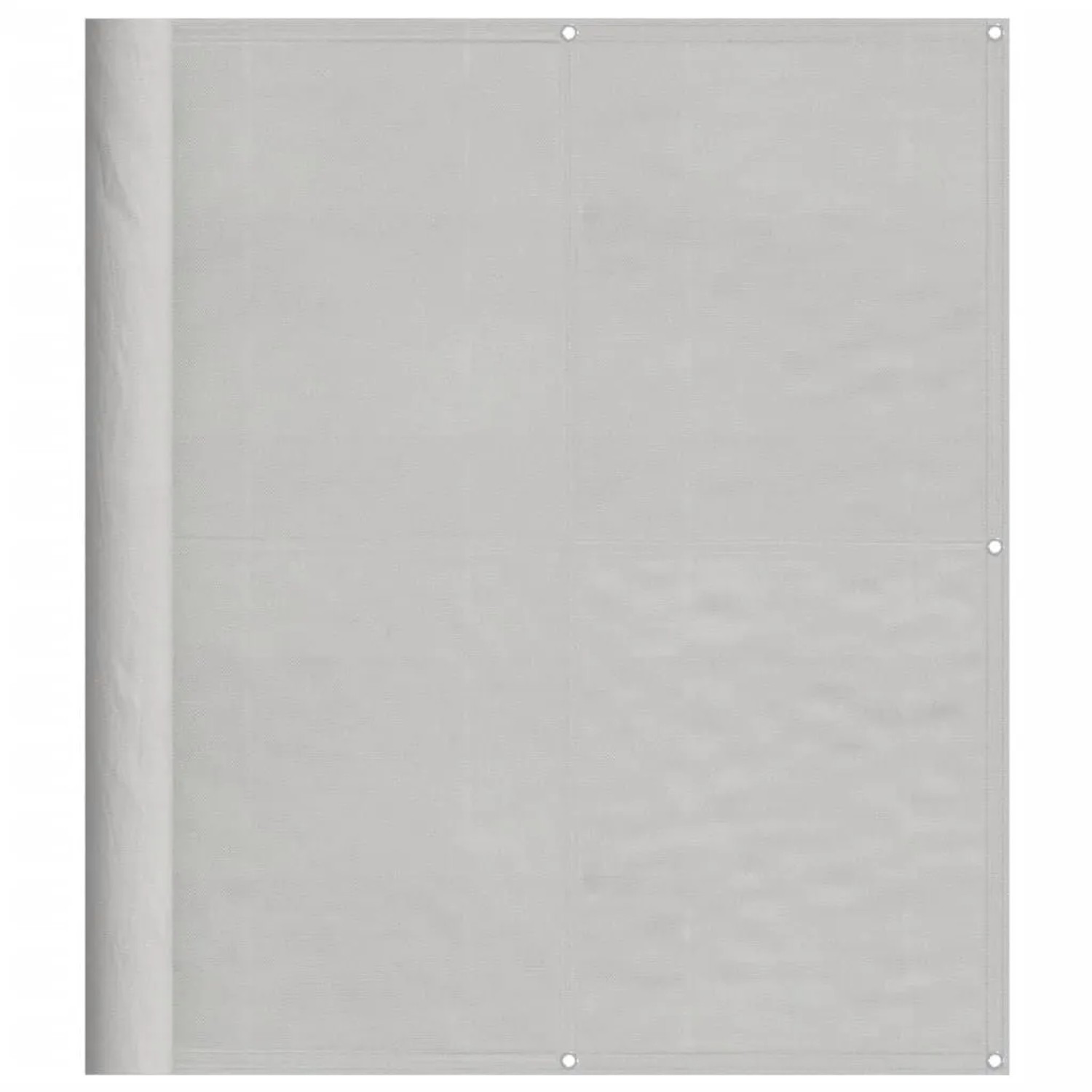 vidaXL Balkon-Sichtschutz Hellgrau 120x600 cm 100 % Polyester-Oxford 400001 günstig online kaufen