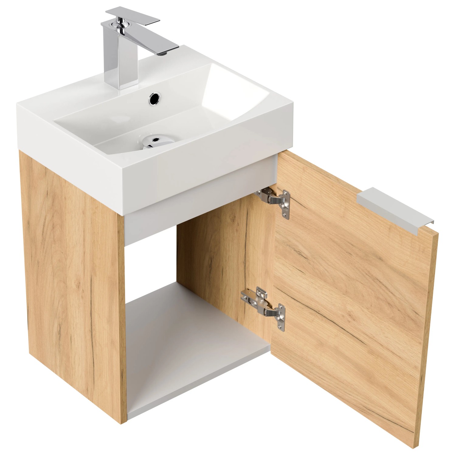 Posseik Badmöbel Portus 600 SlimLine Eiche Gold Ka Produktbild-Vorschau 7