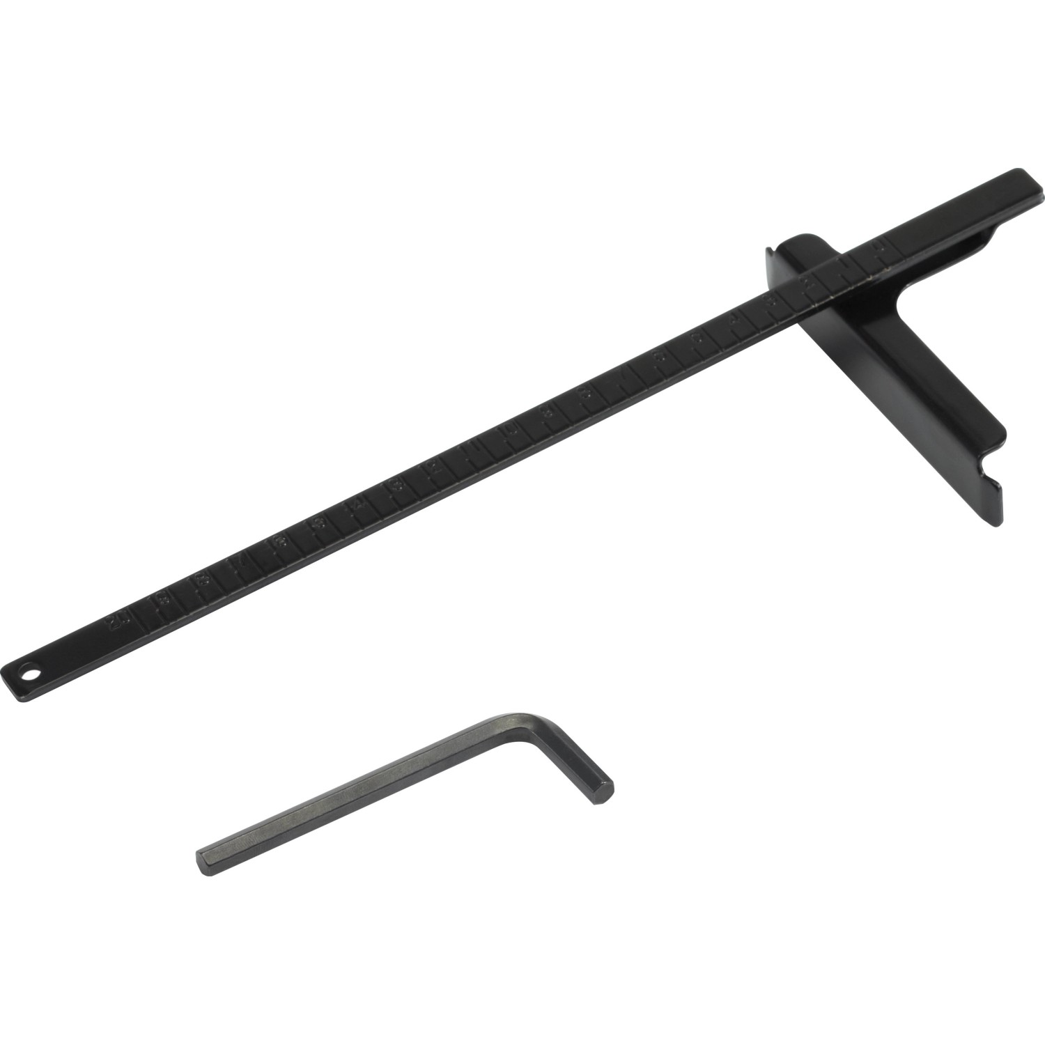 Zubehör für CMI Handkreissäge C-HKS-1200/185 D: Parallelanschlag und Inbusschlüssel.