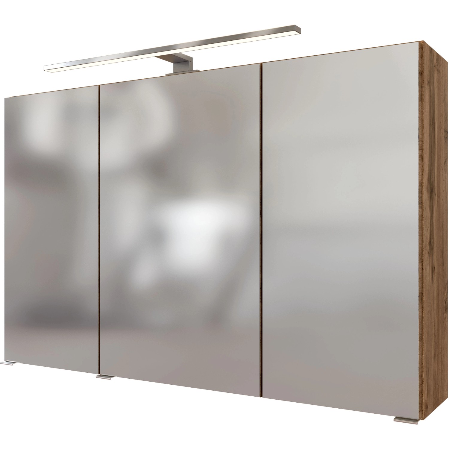 Held Spiegelschrank Ferrara Eiche 100 cm mit Softclose Türen