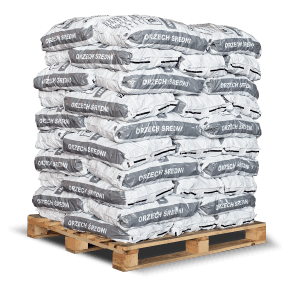 Palette mit 50 Säcken Anmag Steinkohle (25-60mm, 1000kg) für Öfen und Heizkessel.