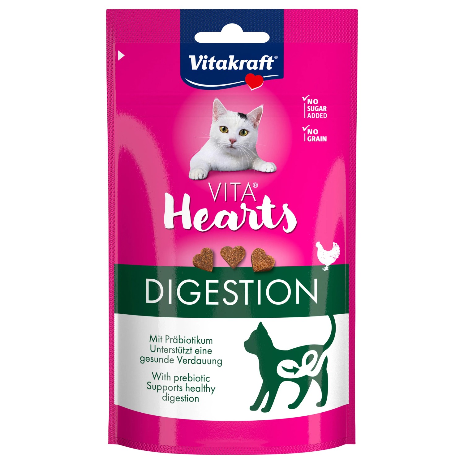Vitakraft Katzensnacks Vita Hearts Digestion Huhn 40 g