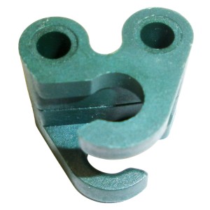 Peacock Kupplung für Rankhilfe, Glasfiber Twister, 8 mm, 4er-Set, Detailansicht.