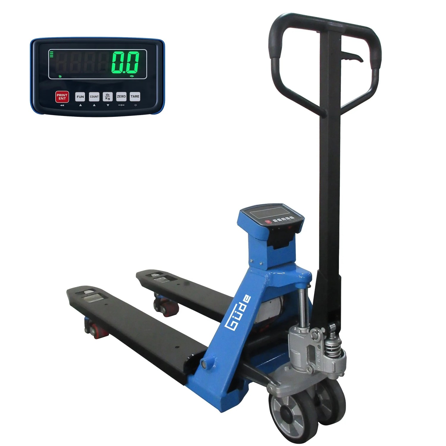 Güde-Gabelhubwagen GHW Scale 2500 Schwarz-Blau Waage 2,5 t