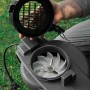 Stiga Elektro-Laubbläser BL 130c V: Detailaufnahme des Gebläses und des abgenommenen Schutzgitters.