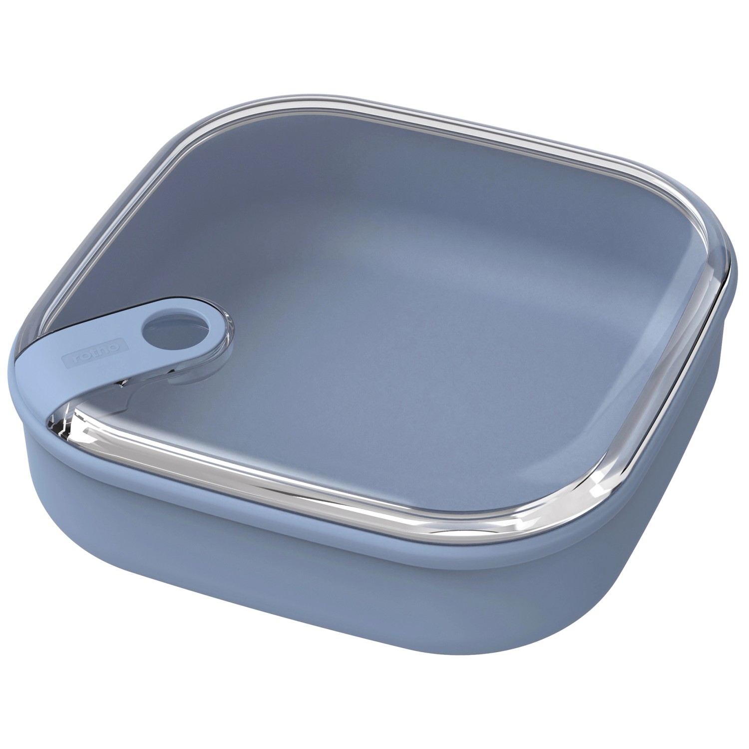 Rotho Frischhaltedose Ela Flach 1, Horizontblau