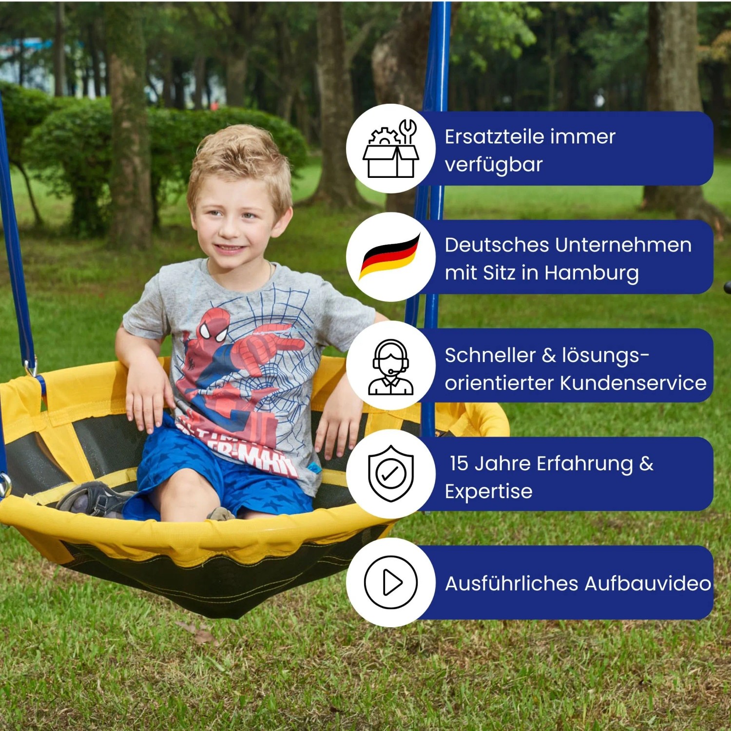 Zero Gravity Gartenschaukel UFO mit Stabilem und Korrosionsbeständigem Metallrahmen_3
