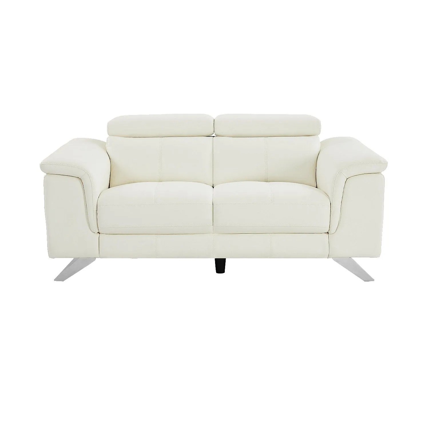 Vente-unique Sofa Ohne Schlafmöglichkeit Breyt Weiß 170 cm
