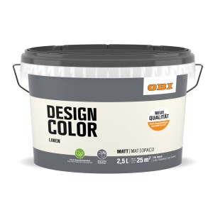 OBI Design Color Linen, 2,5 l, matte Innenfarbe für Wände.