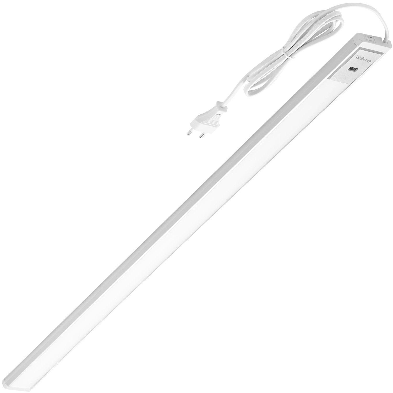 Oktaplex Riva LED Unterbauleuchte Dimmbar mit Sensor 90cm Aluminium 4000K Neutralweiß mit Schalter