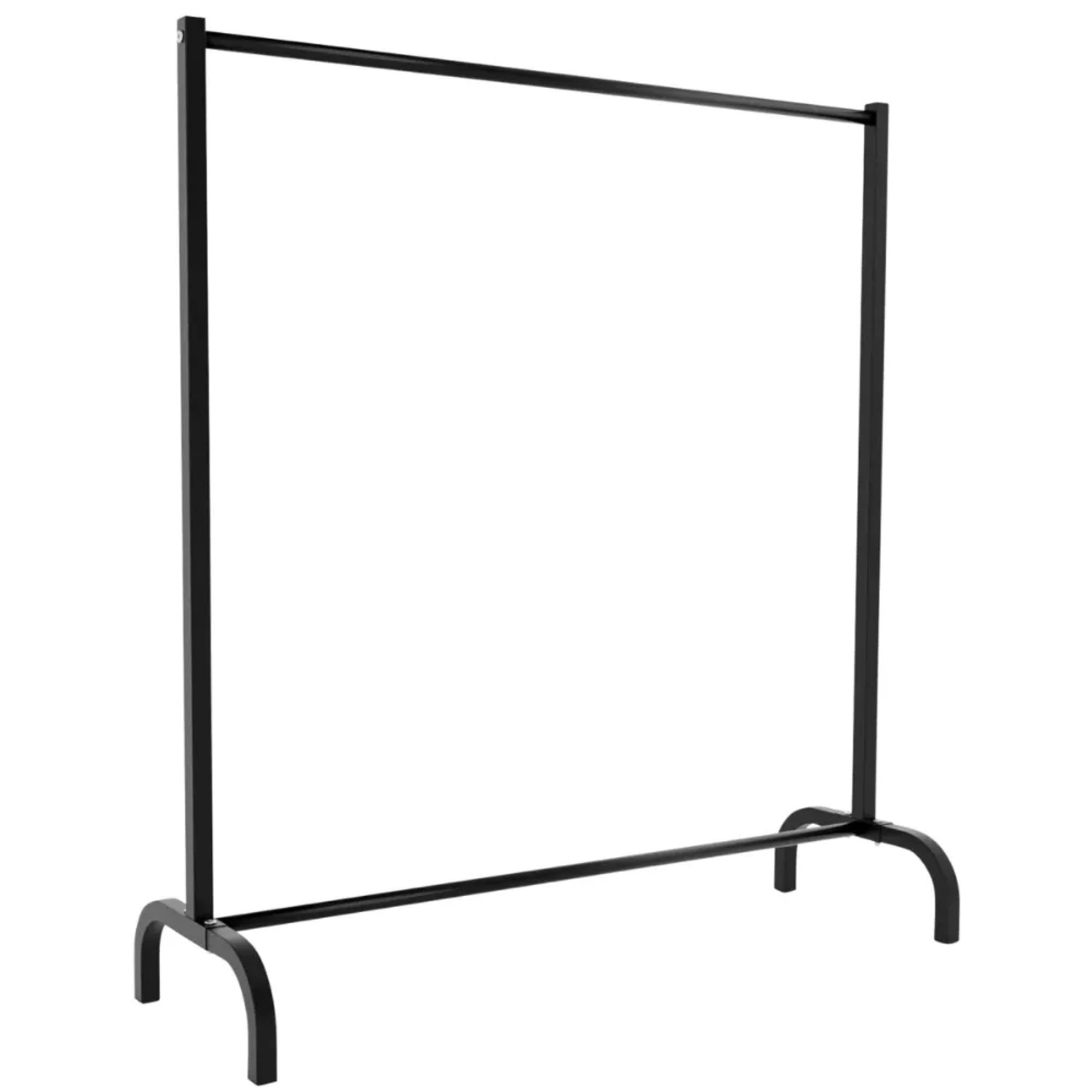 DELUKE Kleiderständer NOAH 120x38x120cm Metall Schwarz Kleiderstange Jackenständer Klamottenständer