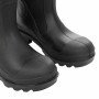 Schwarze vidaXL PVC Gummistiefel, Größe 39, mit robuster, rutschfester Sohle für Arbeitskleidung und Garten.