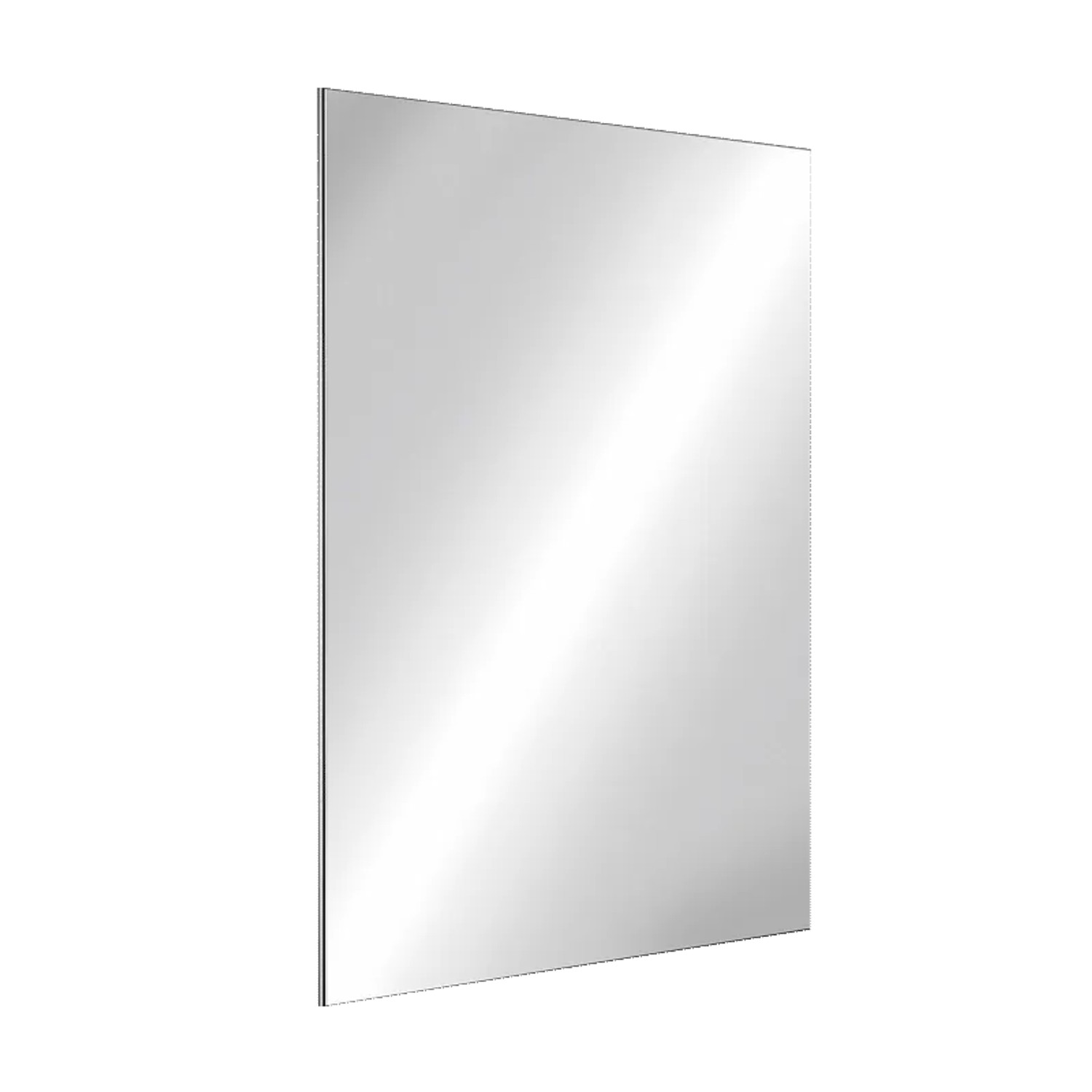 Delabie bruchsicherer Spiegel 10x485x585 mm, Edelstahl spiegelpoliert.