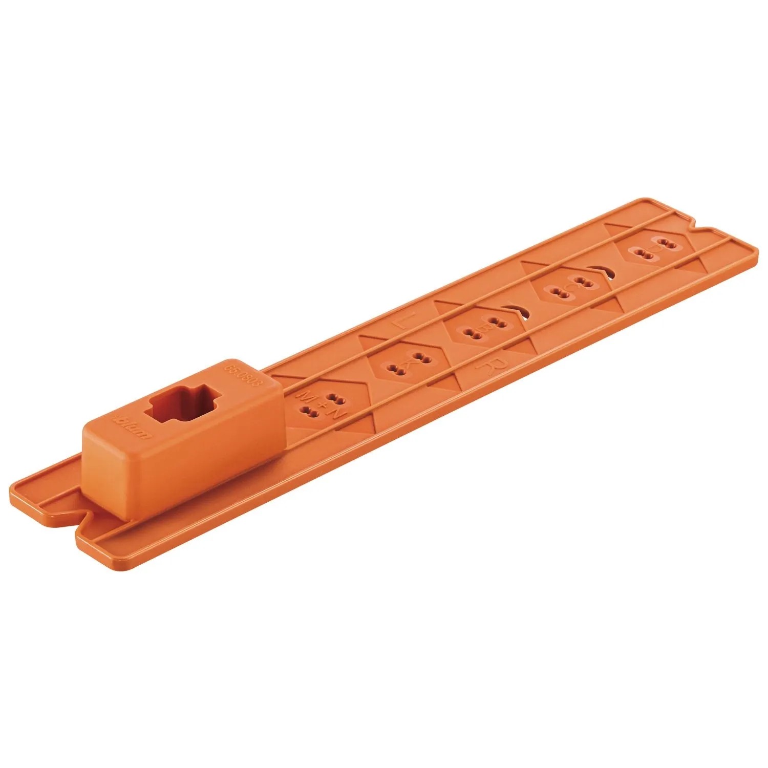 Blum Bohrlehre Cabloxx für Schließkasten Tandembox Kunststoff Orange