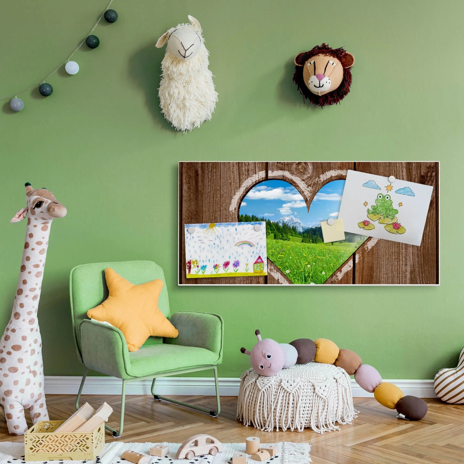 Magnettafel Pinnwand Mit Katzen-Motiv – 60x80 Cm, Stahlverbundplatte, Inkl. 4 Magnete & Montageset, Dekorativ Für Zuhause & Büro
