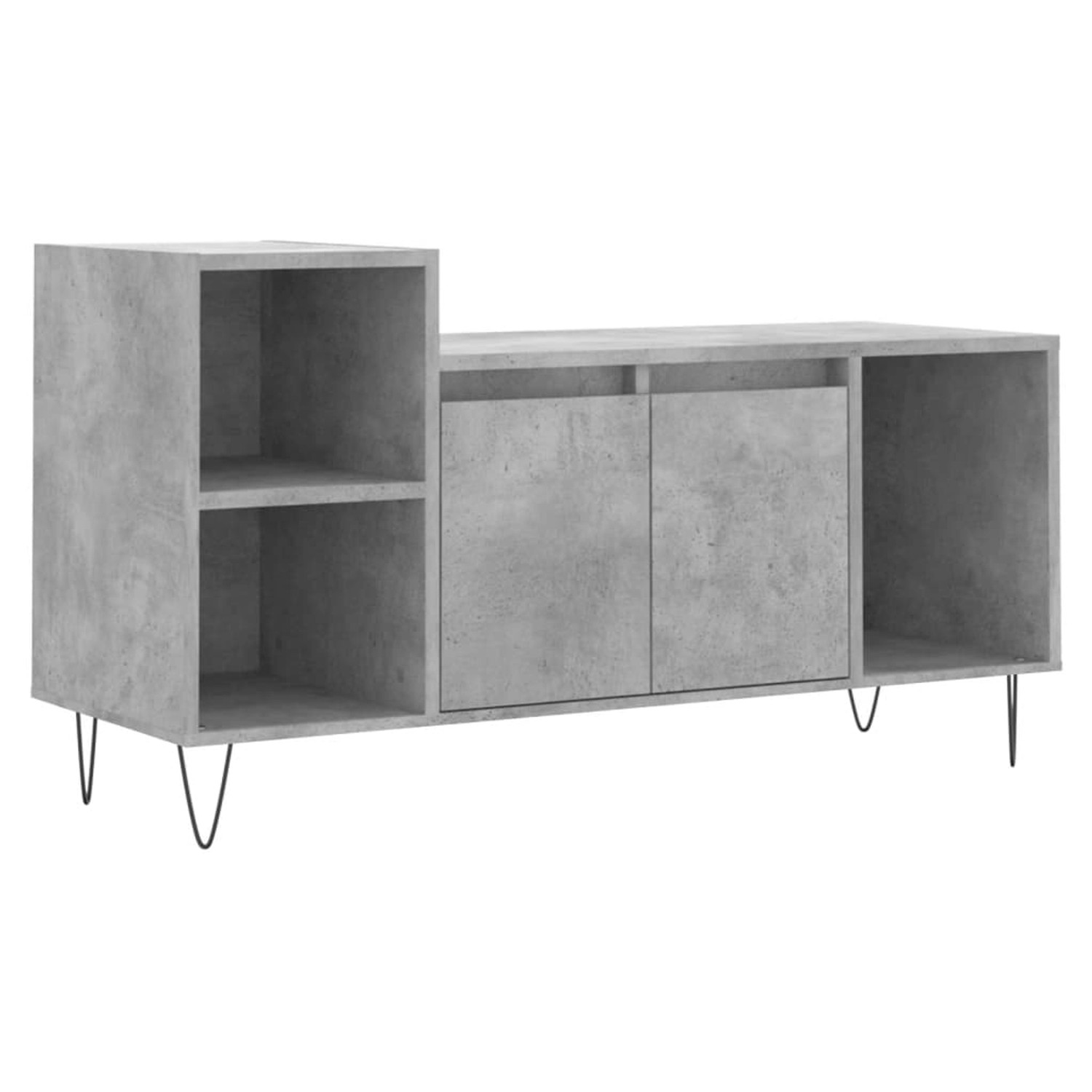 VidaXL TV-Schrank Betongrau 100x35x55 cm Holzwerkstoff  Modell 3 günstig online kaufen