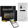 Balter EVO-HD Video-Türsprechanlage mit 2 Monitoren und App für Einfamilienhaus, silber-schwarz.