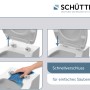 Schütte WC-Sitz Crazy Skull Duroplast mit Schnellverschluss zur einfachen Reinigung.