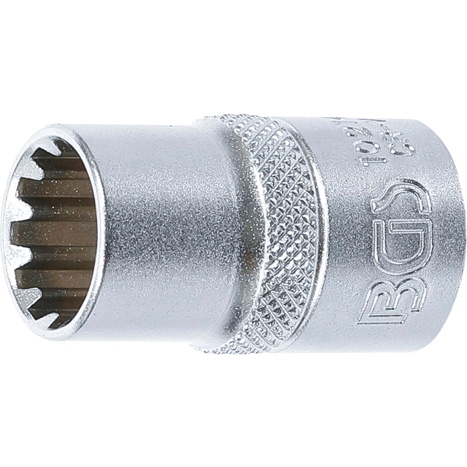 BGS Steckschlüssel Einsatz Gear Lock Antrieb Innenvierkant 12 5 Mm  1 2 Zoll  SW 14 Mm 10214