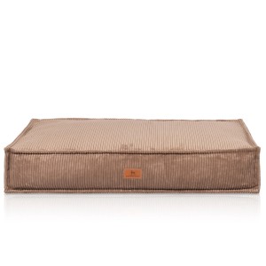 Knuffelwuff Hundekissen Lesedi Cord, 100x70cm, braun. Bequemes Hundebett aus Cord.