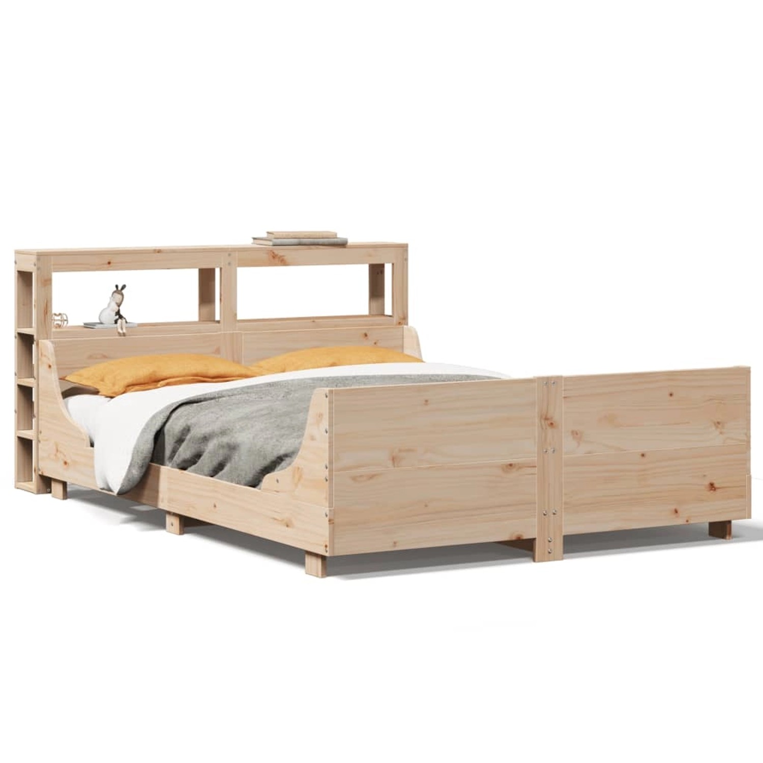 vidaXL Massivholzbett ohne Matratze 160x200 cm Kiefernholz 3306453 günstig online kaufen