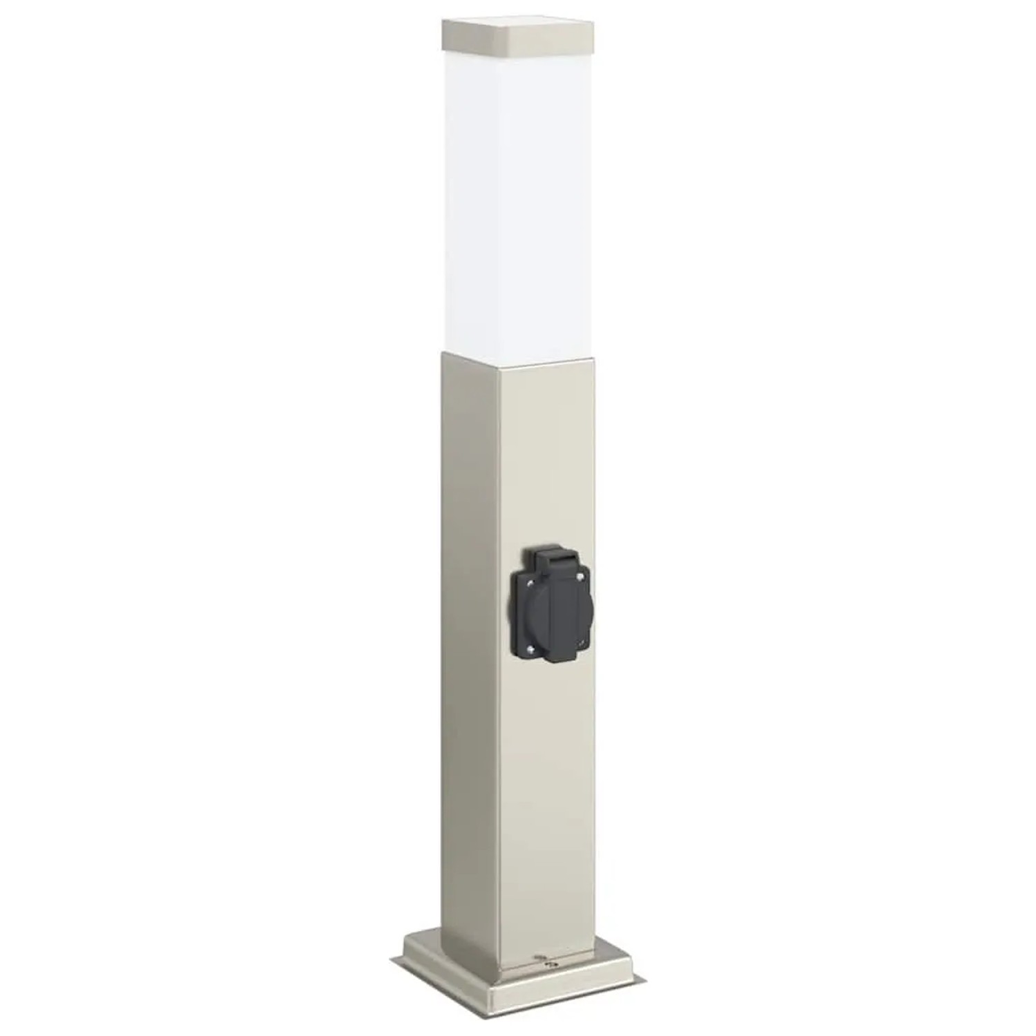 vidaXL Pollerleuchte mit Auslass 50 cm Edelstahl IP44 4006059