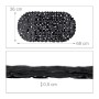 Relaxdays Badewannenmatte PVC Schwarz Steinoptik Rutschfest 68 cm x 36 cm x 0,5 cm 0,49 kg_4