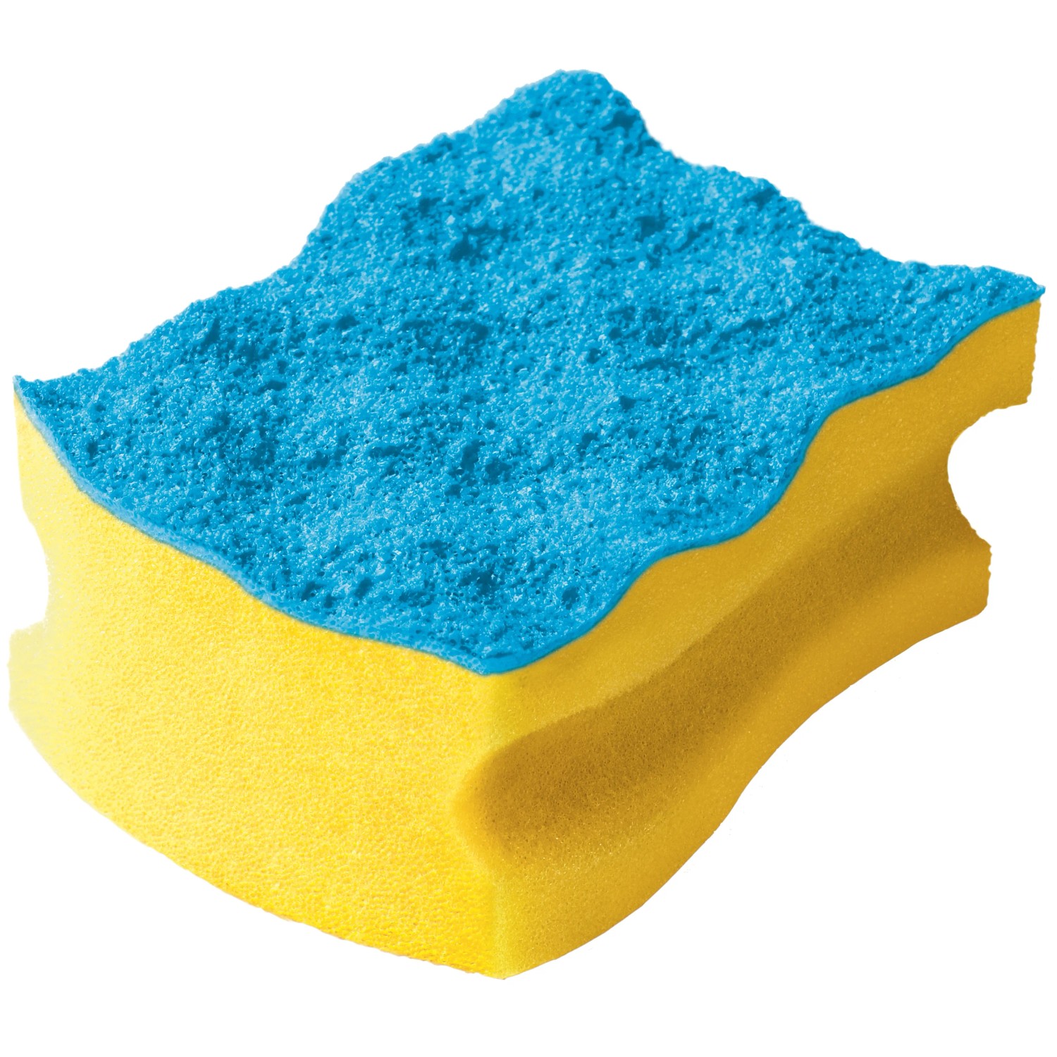 Vileda Topfreiniger Colors, 1 Schwamm blau/gelb, für Küche & Haushalt.