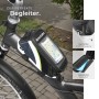 Tectake Fahrradtaschen Set: Rahmentasche mit Handyfach und Gepäckträgertasche am Fahrrad.