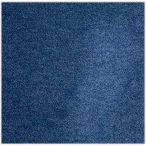 Blauer Teppichboden Catania als Meterware, Breite 400 cm, Velours-Oberfläche.
