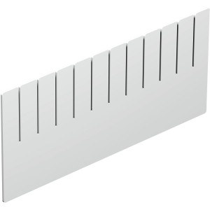 Eurobox-System Abtrenner, weiß, 35,7 cm, zur Unterteilung von Aufbewahrungsboxen.