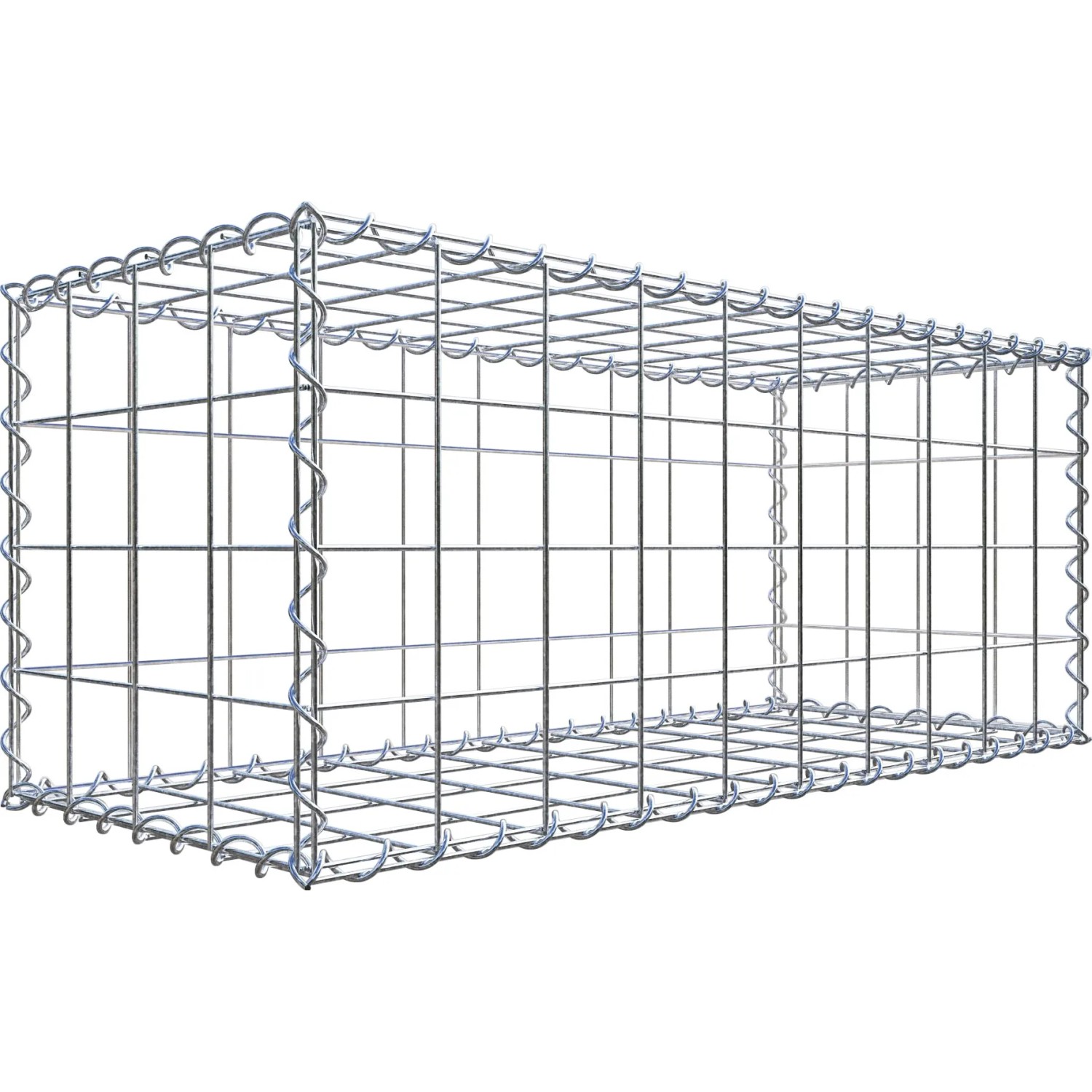 Gabiona Gabione 100 cm x 40 cm x 40 cm mit Maschenweite 10 cm x 10 cm