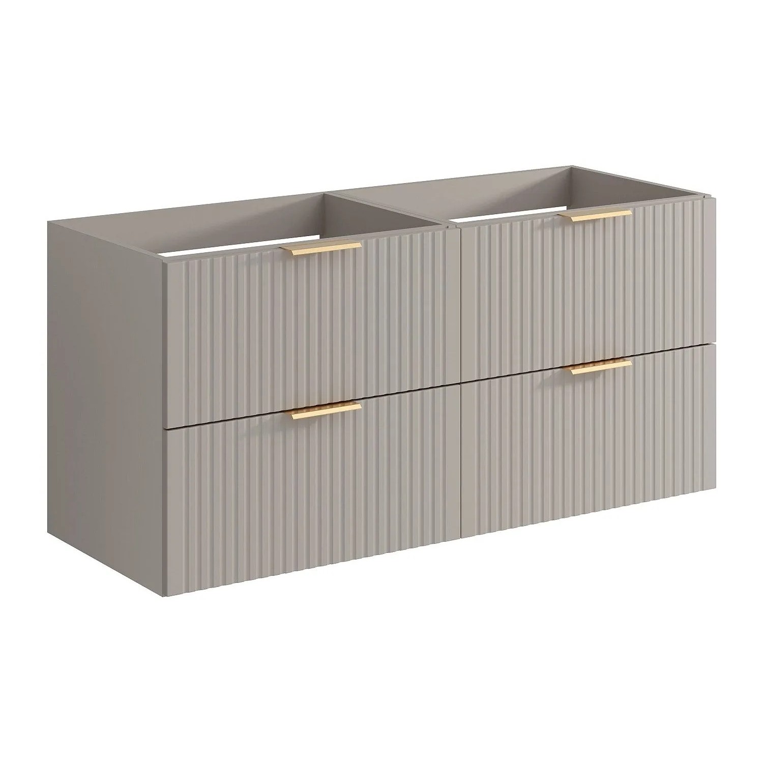Vente-unique Waschbeckenunterschrank Zevara Beige 120 cm