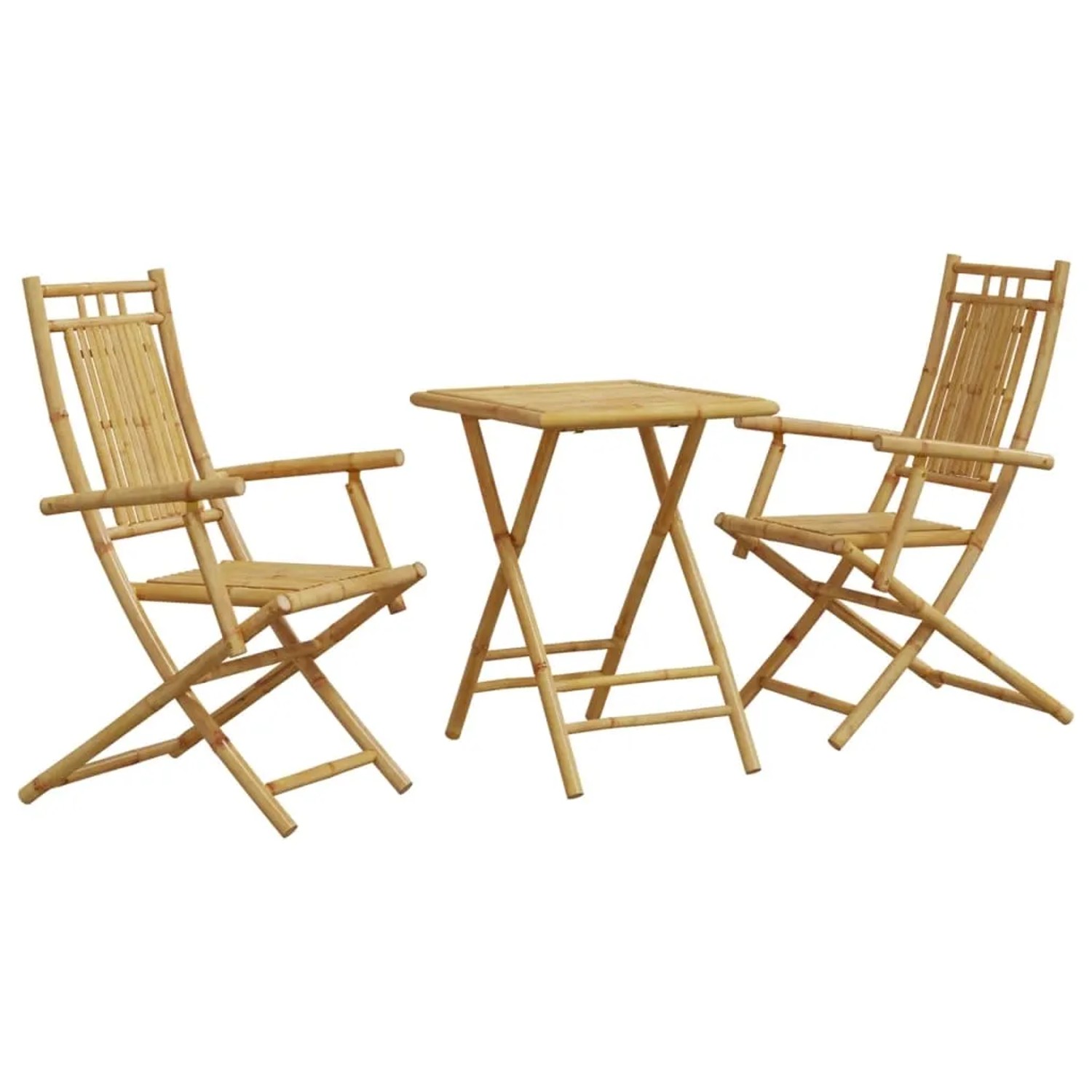 vidaXL 3-tlg Bistro-Set Bambus Modell 8 günstig online kaufen