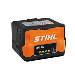 Stihl Akku AK 20, Lithium-Ionen Akku in Schwarz-Orange für Elektrowerkzeuge.