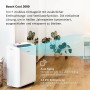 Mobiles Bosch Klimagerät Cool 2000, 2,6 kW, für Räume bis 35 m², weiße Ausführung.