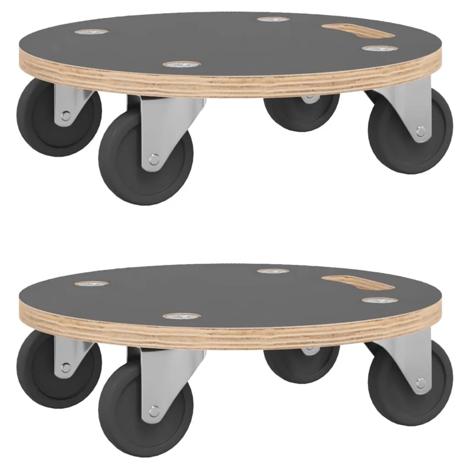 vidaXL Transportroller 2 Stk Rund Ø38x11,5 cm 250 kg 154892