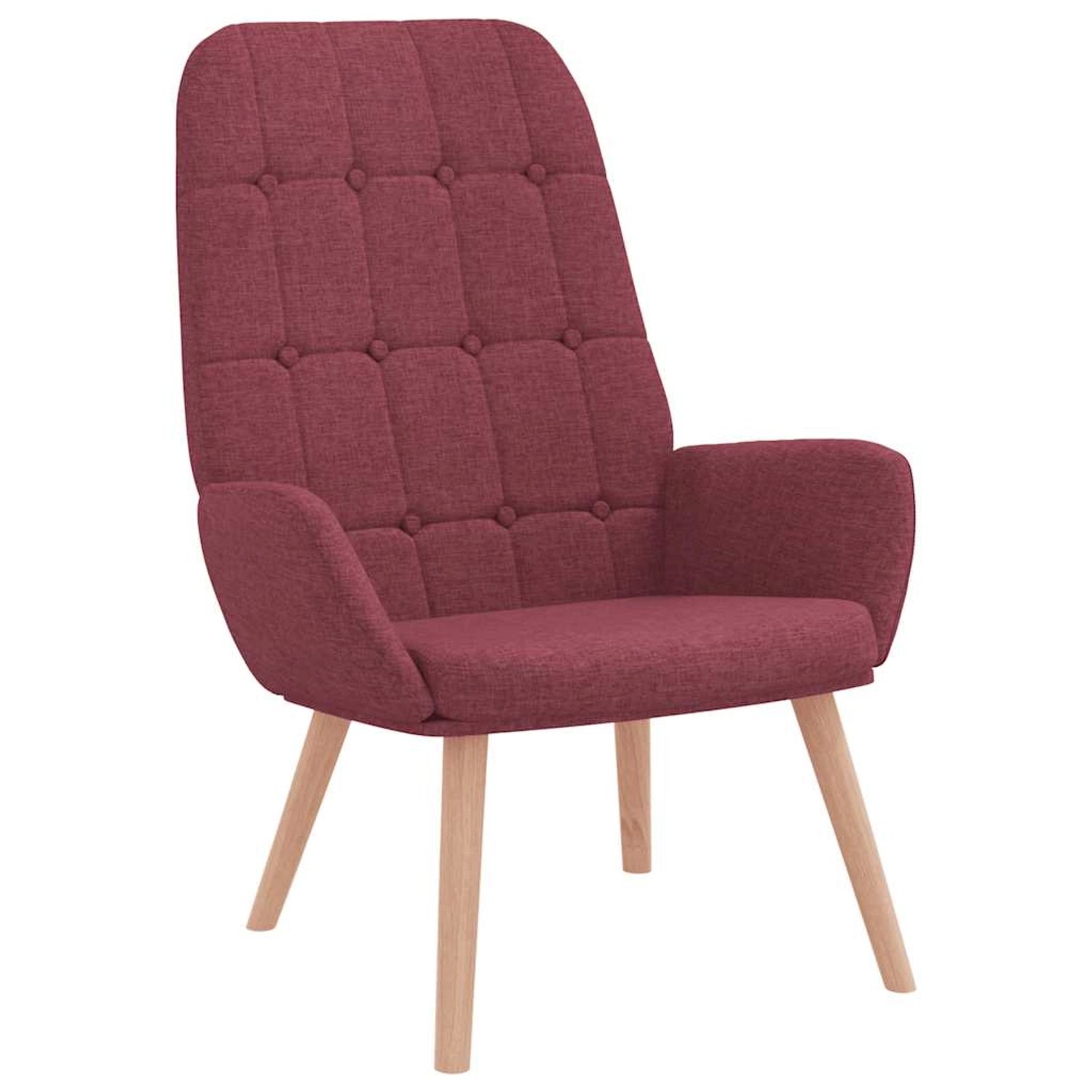 vidaXL Relaxsessel Stoff Weinrot 4102649