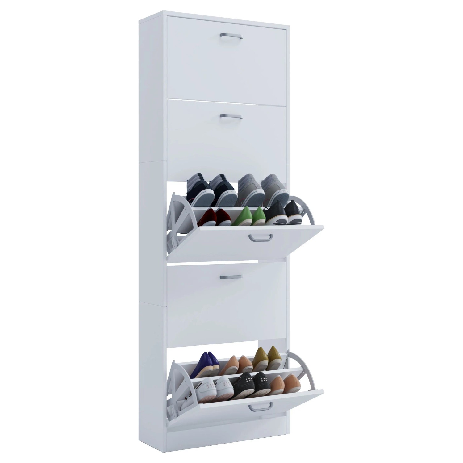 VCM Schuhschrank Sipos Weiß