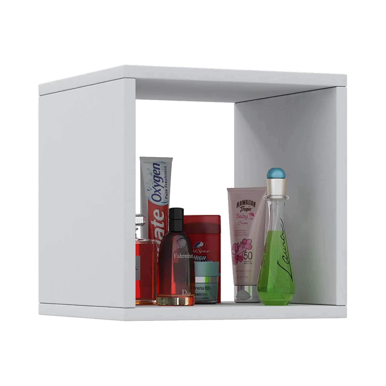 VCM Badmöbel Midischrank Benos Weiß