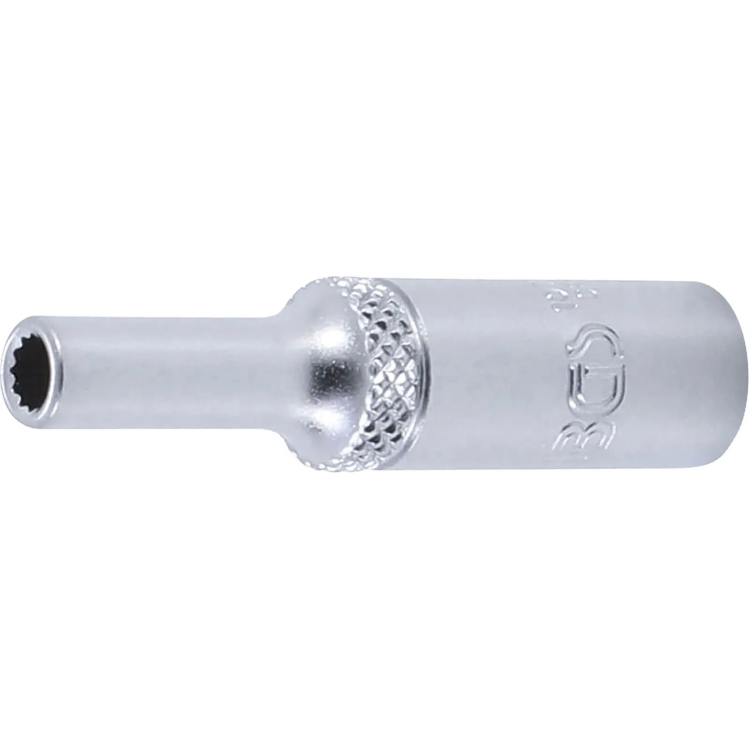 BGS Steckschlüssel Einsatz Zwölfkant Tief Antrieb Innenvierkant 6 3 Mm  1 4 Zoll  SW 4 Mm 10702
