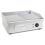 VERTES Elektro Grillplatte 3000 W Plancha Edelstahl Glatt & Gerillt 55 x 35 cm 50 bis 300 °C_4