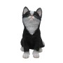 Sitzende Deko-Katze (schwarz-weiß) von Sunny Garden, 20 cm, aus Polyresin.