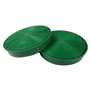 AIR2GO Long Life Aktivkohlefilter (2 Stk.) für Dunstabzugshauben, grün.