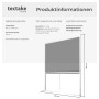 Tectake Aluminium Insektenschutzrollo  Mit Bürstendichtungen Individuell Kürzbar 110 x 160 cm 5 x 110 x 160 cm Weiß_6