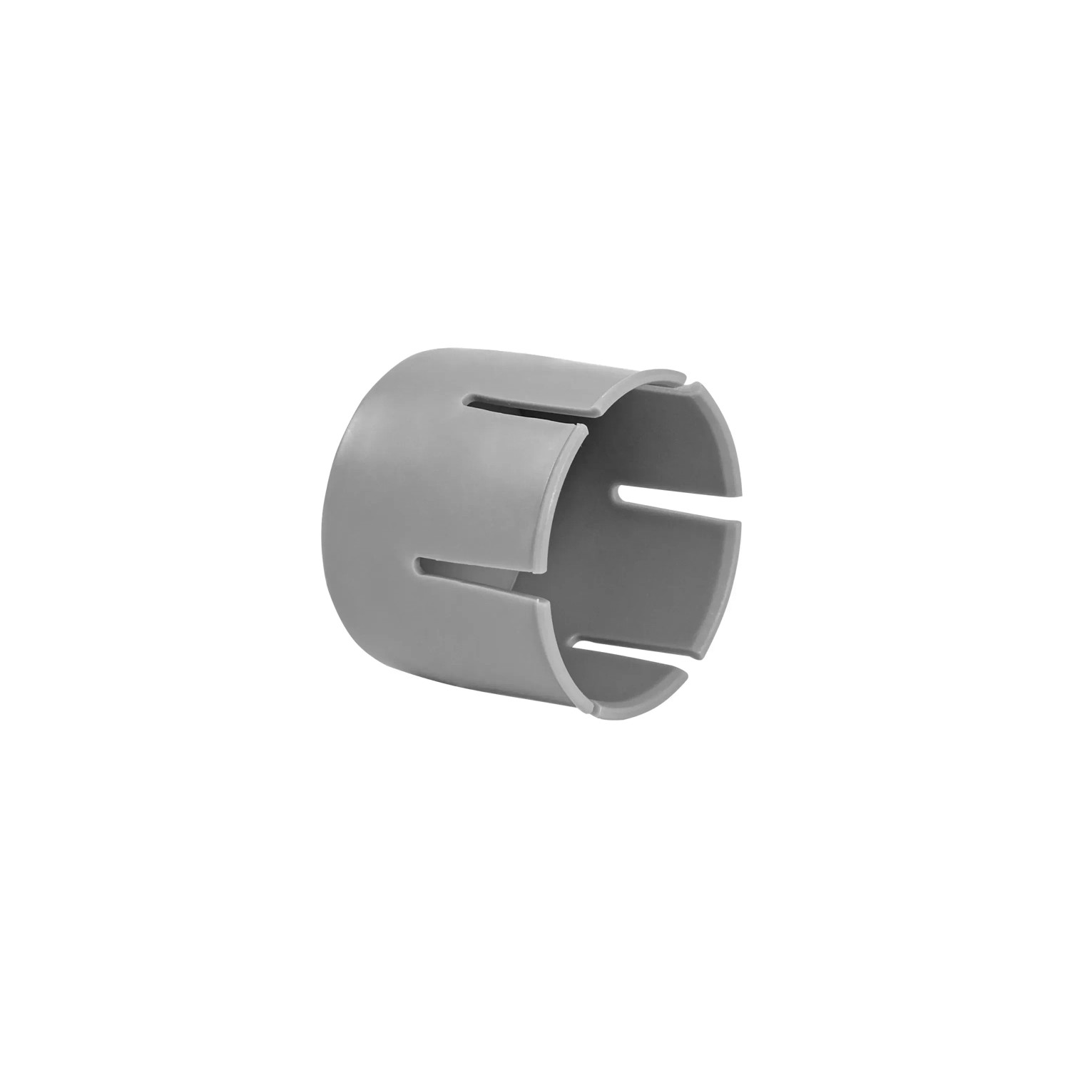 Grauer Adapter für Bestway Flowclear Sandfilteranlage mit Schlitzen.