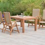 Merxx Capri Gartenmöbel-Set, 5-teilig, mit Ausziehtisch (150/200x90 cm) und 4 Klappsesseln.