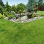 Gartenteich mit Teichnetz 5x4m zum Schutz vor Laub und Verschmutzung.